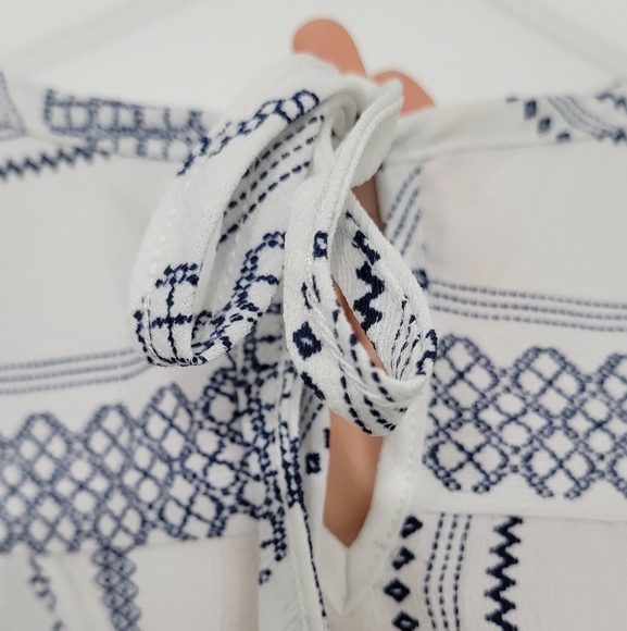 ❤️[3/35] Peasant Style Top with Tie - Picture 3 of 5